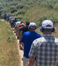 hikers on trail