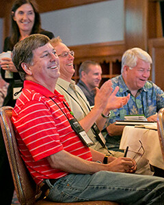 Audience enjoying the What does Evergreen mean to me talk