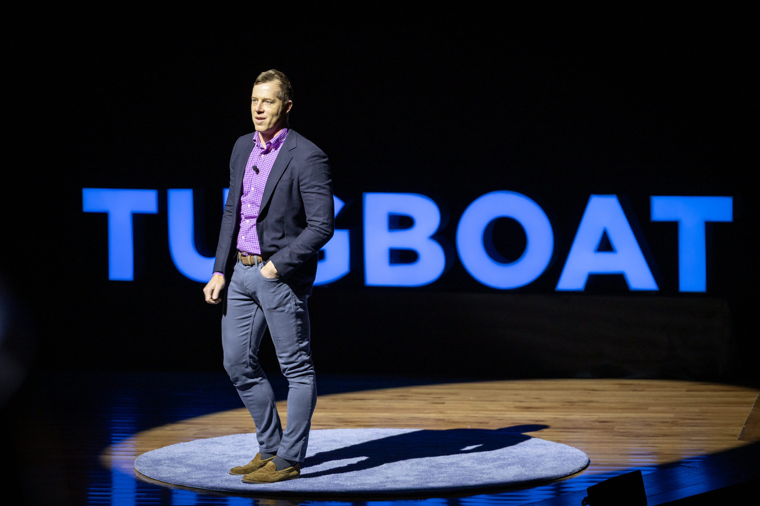 Cody Nath delivering a presentation